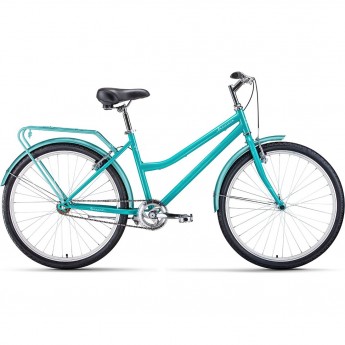 Велосипед FORWARD BARCELONA 26 1.0, рама 17", 2022, мятный/белый Велосипед FORWARD BARCELONA 26 1.0, рама 17", 2022, мятный/белый