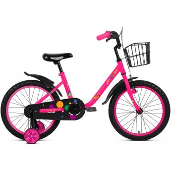 Велосипед FORWARD BARRIO 16 (1 ск.) 2023, ярко-розовый с рамой 16" Велосипед FORWARD BARRIO 16 (1 ск.) 2023, ярко-розовый с рамой 16"