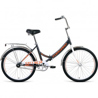 Велосипед FORWARD VALENCIA 24 1.0 (2020) серый/бежевый Велосипед FORWARD VALENCIA 24 1.0 (2020) серый/бежевый